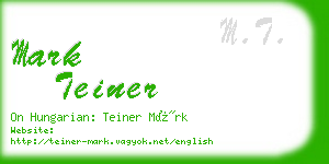 mark teiner business card